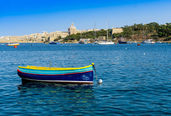 Obraz na płótnie Canvas St. Pauls Cathedral view of Valletta in Malta