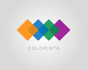 colorful logo template colorista