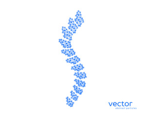 Abstract vector illustration of spinal column.