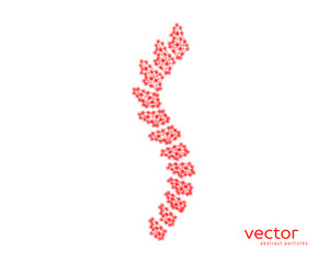Abstract vector illustration of spinal column.
