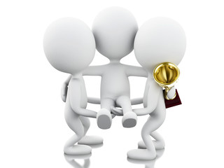 3d team work. Business concept.