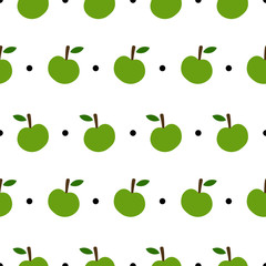 Apple Seamless Pattern Vector