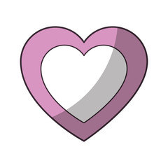 Heart and love cartoon icon vector illustration graphic design