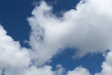 Clouds with blue sky backgrounds 