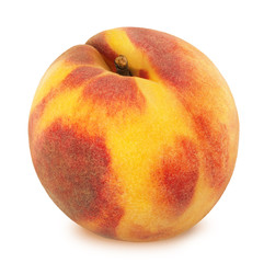 Peach isolated on white. Full depth of field.