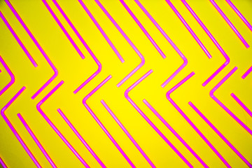 Abstrat background formed with multiple straws over a yellow flashy background, studio shot,  Texture theme.