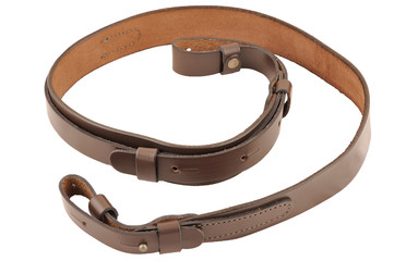 Carrying strap for hunting rifle, isolated