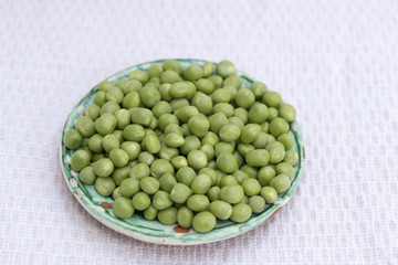 Organic peas. The pea is most commonly the small spherical seed or the seed-pod of the pod fruit Pisum sativum