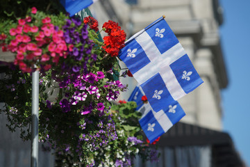 Fototapeta premium Flaga prowincji Quebec