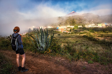 Tenerife, Teno Mountains, Erjos, Teide