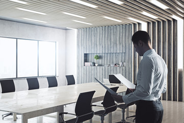 Businessman in conference room
