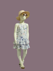 Full-length child mannequin
