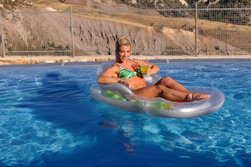Floating on the Pool