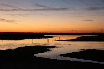 Fototapeta premium Ria Formosa Winter Sunset