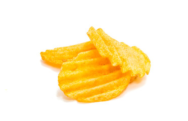 Obraz na płótnie Canvas Potato chips isolated