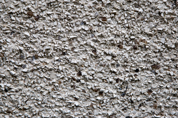 Unpainted Cement Roughcast House Wall