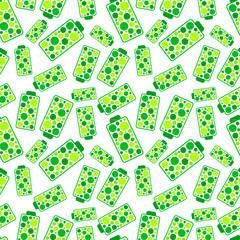 Seamless pattern  vitamins