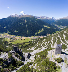 Towers of Fraele - Touristic attraction in Valtellina