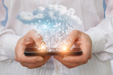 Transfer data from your phone to the cloud.