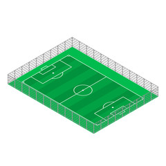 Football field. 3D
