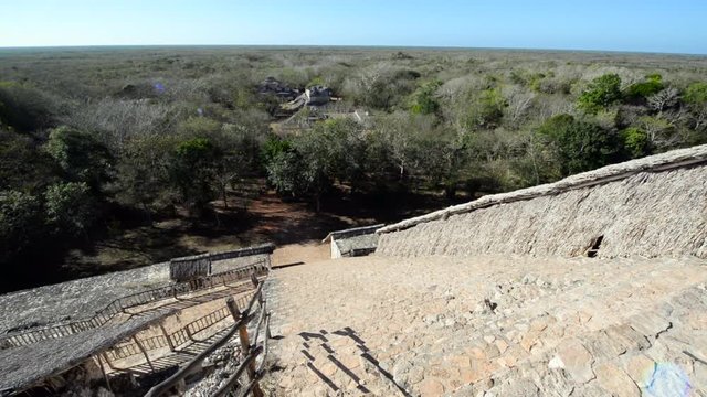 Cityscape of ancient Mayan city of Ek Balam near Valladolid, Mexico