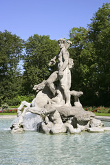 Fototapeta na wymiar Fountain, old botanical Garden, Munich