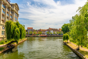 View of a canal of Strasbourg