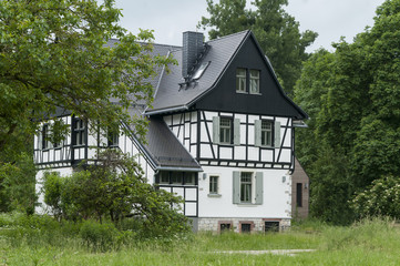 natur reserve, forester's lodge, kühkopf-knoblochsaue, hessen, germany