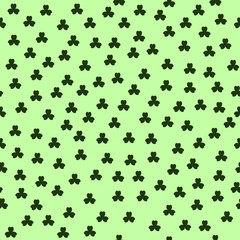 Shamrock pattern. Seamless vector
