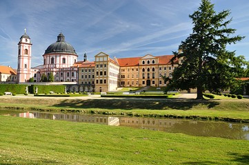 Fototapeta na wymiar castle Jaromerice nad Rokytnou, Czech republic,Europe