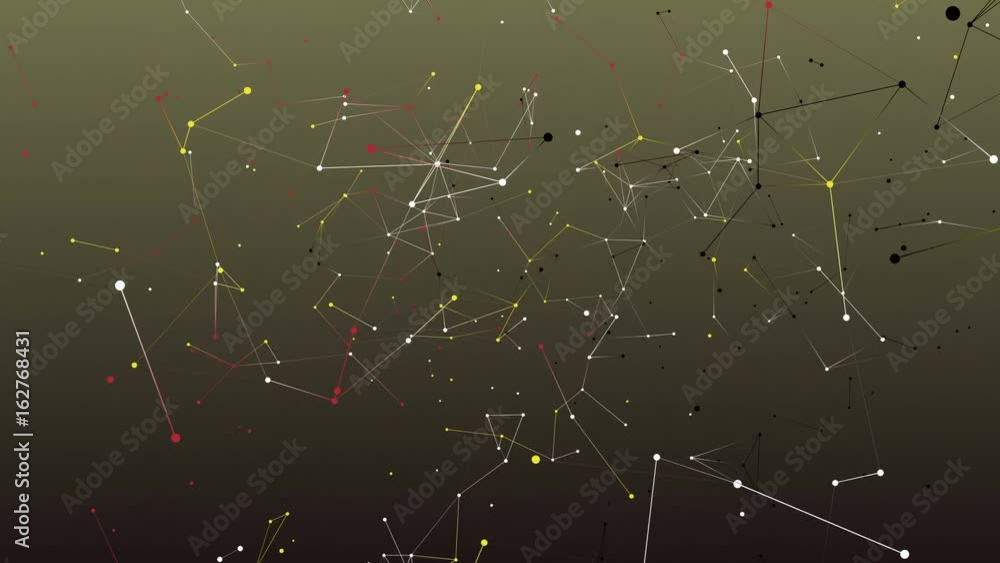 Poster absract geometry background with lines and dots