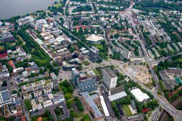 Naklejka premium Hamburg, Germany - Panorama from above