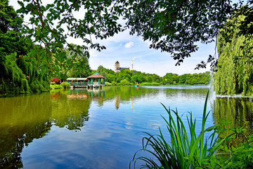 Pond "Schlossteich" in Chemnitz (Germany)