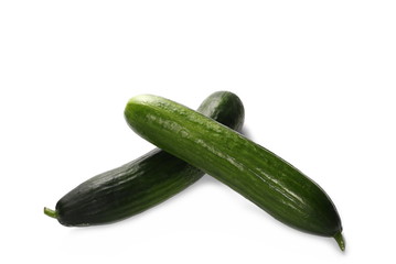 Cucumber isolated on white background