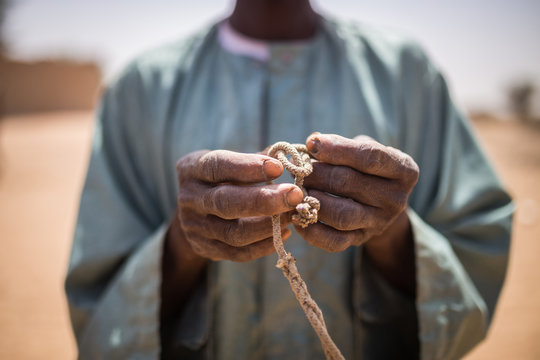 Hands of a fulani elder from Senegal