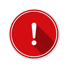 Exclamation Danger sign illustration
