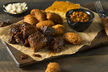 Slow Smoked Brisket Burnt Ends Barbecue