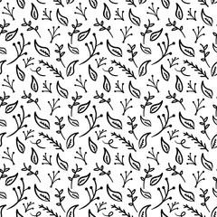 Handmade Seamless Floral Pattern Vector