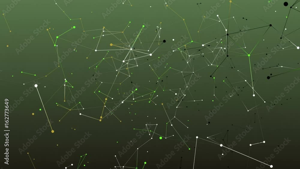 Poster absract geometry background with lines and dots