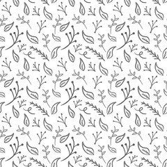 Handmade Seamless Floral Pattern Vector