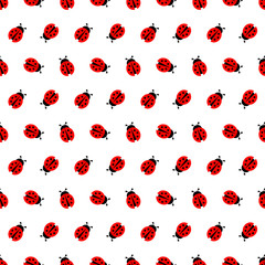 Obraz premium Ladybug Seamless Pattern