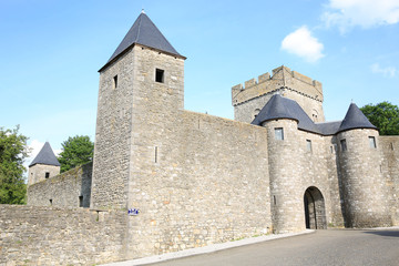 Fototapeta na wymiar The medieval Castle of Thy-le-Chateau in Wallonia, Belgium