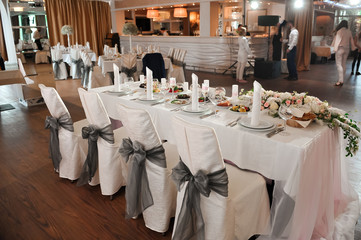 wedding banquet in a restaurant