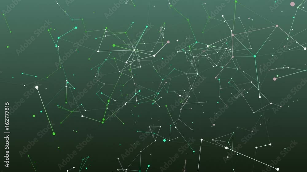 Poster absract geometry background with lines and dots
