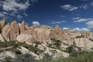 Rock Formations in  Cappadocia
