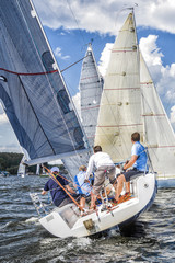 Sailing yacht race.