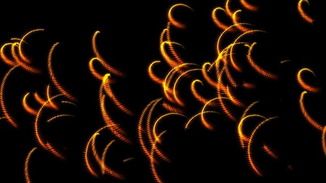 4k Fire wire fireworks,molten particle,flare fiber silk wind breeze storm holiday spray sparks background,artistic materials texture curve lines.