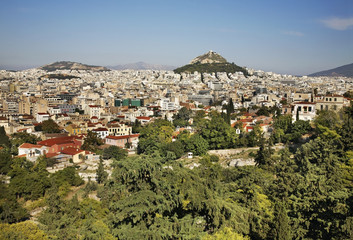 Fototapeta na wymiar Mount Lycabettus in Athens. Greece