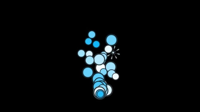 4k Circles bubbles blisters gas spheres dots,eggs microbes bacteria particles fireworks art background.