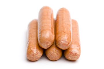 Hot Dogs Isolated on a White Background